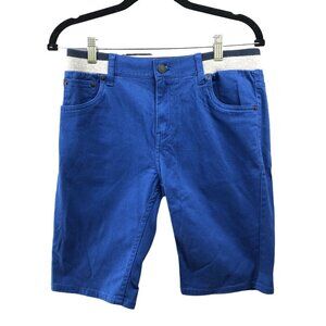 Levi's‎ Slim Fit Chino Shorts Youth Boys Size 18 Waist 29'' Blue Pull On Flat